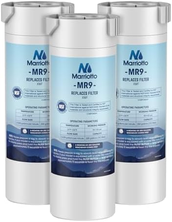 MARRIOTTO XWF Replacement for GE XWF Refrigerator Water Filter 3 Pack by MARRIOTTO