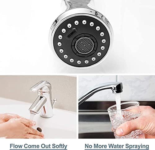 5 Pieces Faucet Aerator - Insert Water Tap Aerators Faucet Flow Restrictor Replacement Parts for Bathroom or Kitchen, 1.2GPM，16.5mm/0.64Inch - Image 5