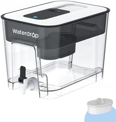 Waterdrop WFD-22L Large Water Filter Dispenser, 40-Cup Capacity, Black by Waterdrop