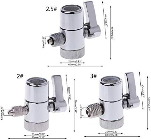 Water Filter Faucet Diverter for Ro System 1/4" 2.5/8" Tube Connector Water Filter Faucet Replacement - Image 2