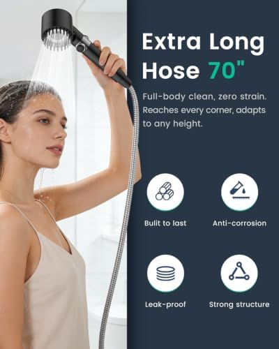 Filtered Shower Head with Handheld 4PCS Filters ShowerHead - Image 7
