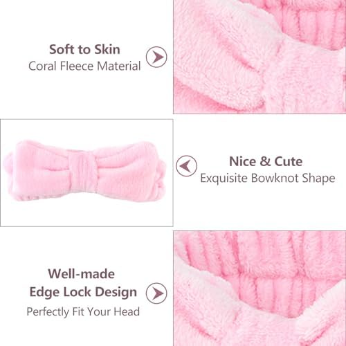 Ondder Spa Headbands Set - 8 Pcs Terry Cloth Cute Hair Bands for Women's Skincare, Makeup and Face Washing - Image 2