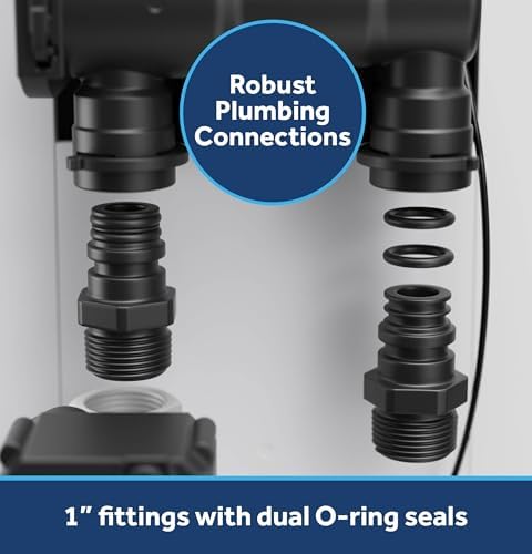 GE Smart Water Softener, 35,000 Grain, Reduce Hard Minerals to Whole House, Built-in WiFi with Water Flow Alerts, Soft Water for Shower, Appliances, and Plumbing, GXSH35W - Image 6