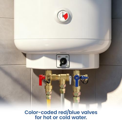 MEASUREMAN 3/4 Inch Tankless Water Heater Isolation Valve Kit, Lead-Free - Image 5