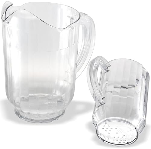Carlisle Versapour Pitcher with Window, 60 oz Clear SAN Plastic - Image 2