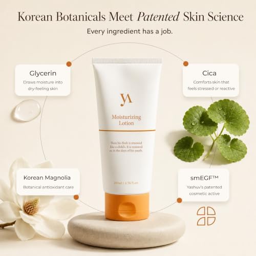 Korean Face Moisturizer & Body Lotion with Patented smEGF + Cica — Lightweight, Fragrance-Free Daily Hydration for Dry, Sensitive Skin, 6.76 fl oz - Image 6