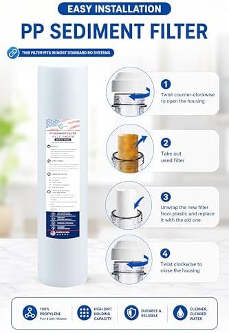 5 Micron Sediment Water Filter 10 x 2.5 Inch, 5 Pack - Image 7