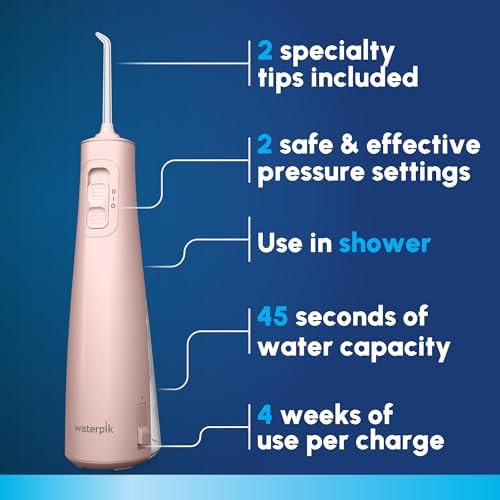 Waterpik Cordless Pulse 3100 Portable Water Flosser, Rechargeable, Pink - Image 2