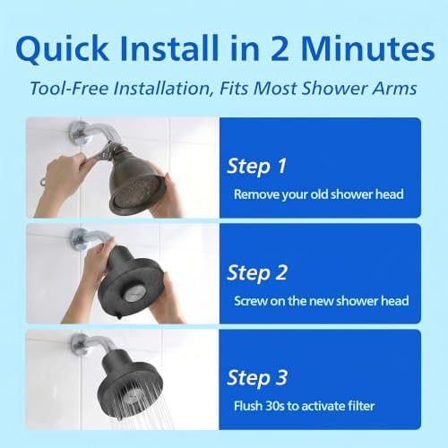 Philips Filtered Shower Head, for Softer Skin & Smoother Hair, AWP1706BK/37 - Image 5