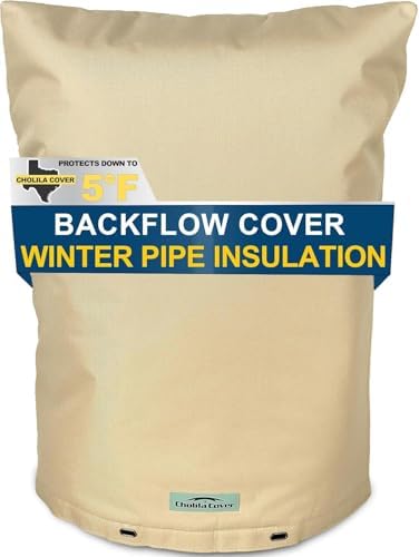 24" W x 36" H Insulated Backflow Cover, Khaki, 7-Layer by CholilaCover
