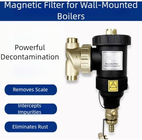 Magnetic Boiler Filter Separator for HVAC Systems, Stainless Steel Mesh Element, Scale Rust and Sludge Removal, DN20-DN32 Female Male Thread(DN25/1 inch female) - Image 7