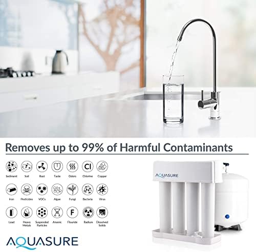 Aquasure Signature Series 32,000 Grains Complete Whole House Water Treatment System with Digital Metered Control Head, Chlorine Reduction, for 1-2 Bathrooms - Image 3