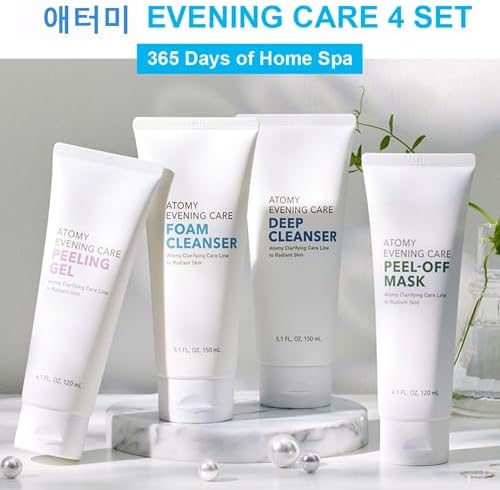 GASHINA STORY Ato-my Evening Care 4 set - Evening Care Foam Cleanser + Deep Cleanser + Peeling Gel + Peel-Off Mask - Image 2