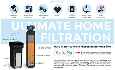 Whole House City Water Softener and Filter | 64,000 Grain | KDF 55 Media Guard | Removes Chlorine + Heavy Metals - Image 3