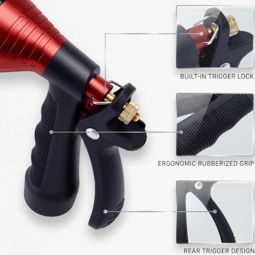 GREEN MOUNT Water Hose Nozzle Spray Nozzle, Metal Garden Hose Nozzle with Adjustable Spray Patterns, Perfect for Watering Plants, Washing Cars and Showering Dogs & Pets - Image 5