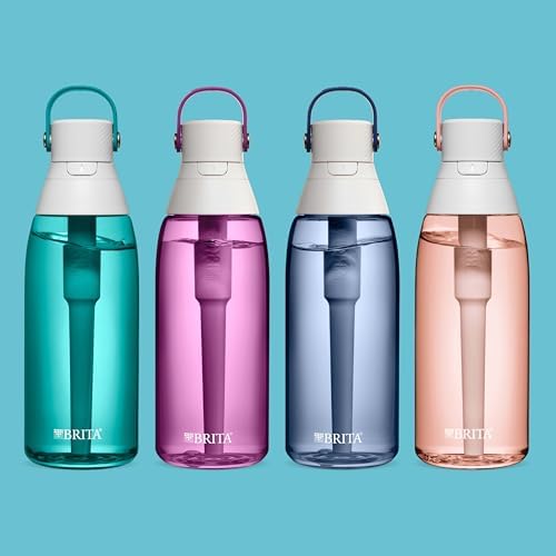 Brita Hard-Sided Plastic Premium Filtering Water Bottle, BPA-Free, Reusable, Replaces 300 Plastic Water Bottles, Filter Lasts 2 Months or 40 Gallons, Includes 1 Filter, Night Sky - 36 oz. - Image 6