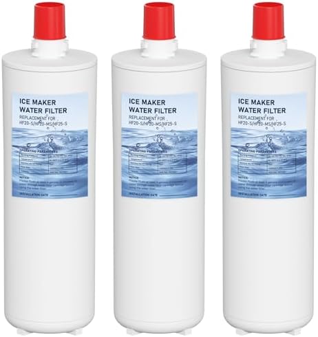 HF20-S HF20-MS HF25-S Water Filter Replacement Compatible with 3M High Flow Series Cartridge HF20-S, 5615103/HF20-MS, 5615109/HF25-S,5615203, Water Filtration System 3-Packs by Mixzeny