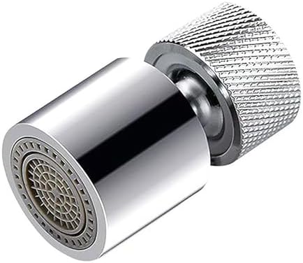 Swivel Kitchen Faucet Aerator Multi Directional Filter Spout Dual Function Water Flow 22/24mm Adapter Chrome Plated Brass Faucet Extension Tube Sink Hose Fittings - Image 2