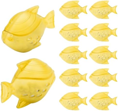 Humidifier Cleaning Fish, Tank Cleaner for Most Humidifiers, 12 PCS, Yellow by Funmit