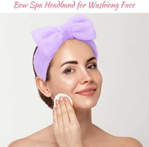 Ondder Skincare Headband for Washing Face Spa Makeup Face Wash Headband Skin Care Headbands Terry Cloth Head Band Bachelorette Party Favors Spa Party Hair Accessories Bachelorette Gifts for Bride - Image 3
