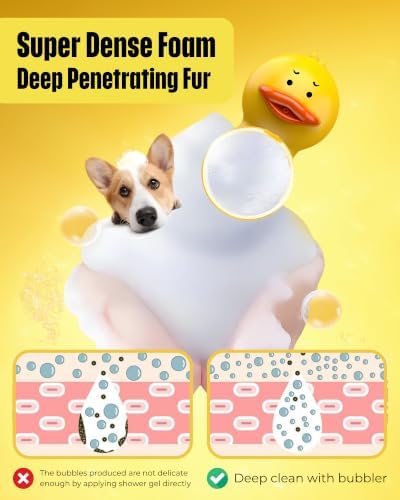Electric Dog Shampoo Dispenser Dog Shampoo Sprayer Duck Shampoo Foamer for Pet, Foaming Soap Dispenser for Bathtub, Kitchen Sink Cleaning - Image 3