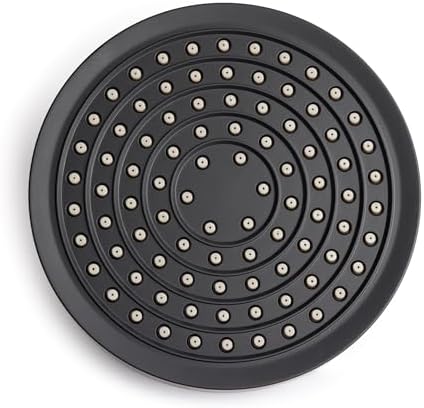 Winthorpe 6 Inch Rain Shower Head, High Pressure Fixed Showerhead, 90 Jets for Full Body Coverage, Adjustable 1.8 or 2.5 GPM Flow Inserts, Tool Free 1 Minute Install, Matte Black - Image 7