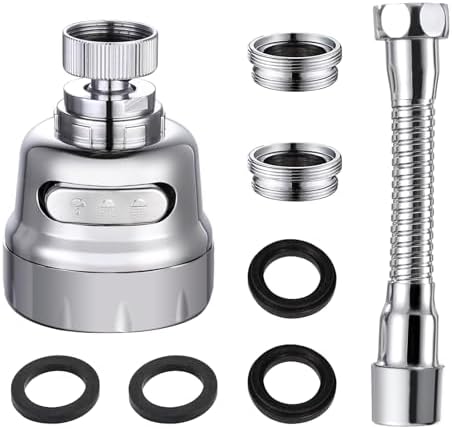 Kitchen Sink Faucet Sprayer Attachment, Movable Kitchen Tap Head 360° Rotatable, Anti-Splash Sink Sprayer Faucet Nozzle Head, Water Saving Faucet Aerator by YDmeet