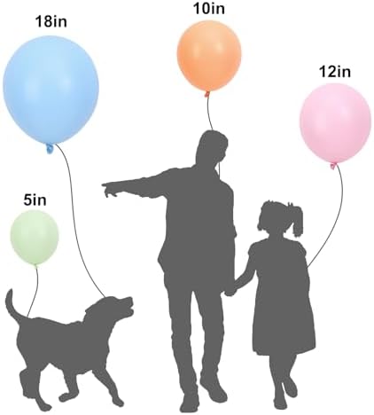 APLANET Pastel Balloons Different Sizes 18 12 10 5 Inch, Latex Party Balloons for Easter Themed Birthday Wedding Baby Shower Party, Grad Anniversary Supplies, Arch Kit Decoration, 150pcs - Image 3