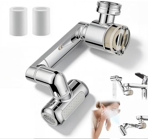 1080° Rotating Faucet Extender, 4 Spray Modes with Filter by CBDYWVR