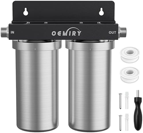 Whole House Water Filter, 2-Stage Stainless Steel Filter Housing by OEMIRYWaterFilterSystem
