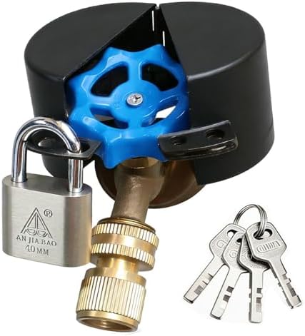 Outdoor Faucet Lock, Black by TEMEILI