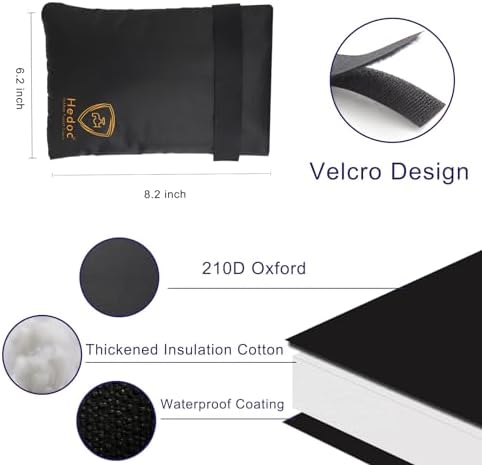 Hedoc Pro Outdoor Faucet Covers for Winter Freeze Protection, 6 Pack 6" W x 8.2" H Winter Faucet Insulation Cover Socks, Hose Bib Covers for Winter - Image 3