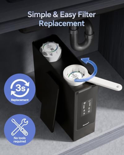Ranein PC Composite Filter Replacement, Compatible with V-Series (V600/V800) Water Purifiers, 8-Month Lifespan, 3s Quick-Change, No Tools Needed - Image 3