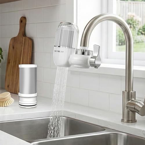Vortopt Water Filter for Sink Faucet, Faucet Water Filter NSF Certified by Vortopt