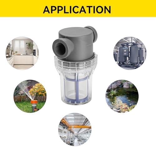 1/2'' Female NPT in-Line Strainer - Garden Hose Filter for High Pressure Washer, Sediment Filter with 100 Mesh Stainless Steel Screen (1/2'' 100 Mesh) - Image 6