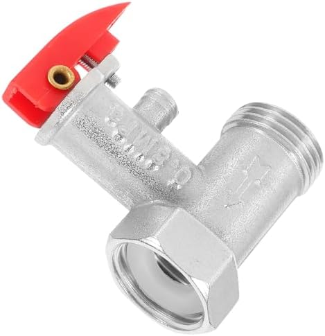Brass Water Heater Silver 3/4 Inch Pressure Relief Valve 0.8 Mpa by Kisangel