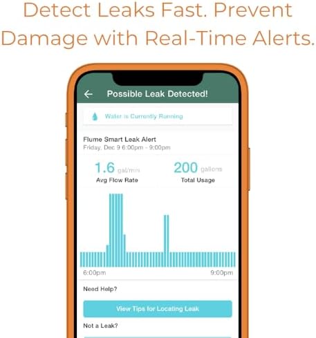 Flume F2X Smart Home Water Monitor and Leak Detector (Newest Model) – Real-Time Water Usage Tracking, Indoor/Outdoor Leak Alerts, Irrigation & Sprinkler Monitoring, Easy No-Plumbing Installation - Image 3