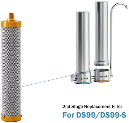 Frizzlife DSF02 Replacement Filter Cartridge for the 1st Stage Filter of SS99, 2nd Stage Filter of DS99/DS99-S, and TS99 Countertop Stainless Steel Water Filter Systems - Image 2