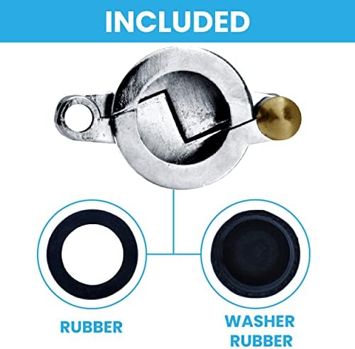 NU-SET Water Faucet Lock - Key Lock, Chrome, Rubber Material, Fits 3/4-Inch Garden Hose Bib - Image 4