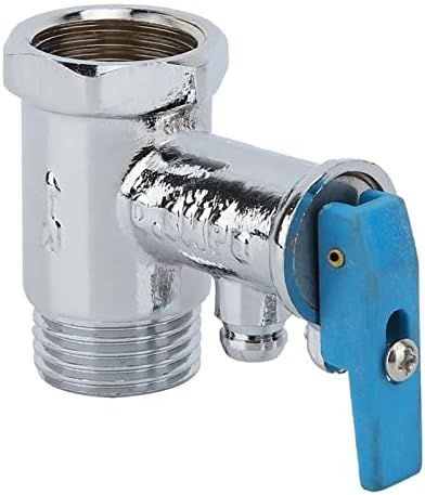 0.8mpa Relief Valve, Caliber G1/2 Inch Brass Safety Valve,Pipe Connector Pressure Relief Electric Water Heater Kitchen Safety Check Shutoff Device for Household Water Heaters - Image 5