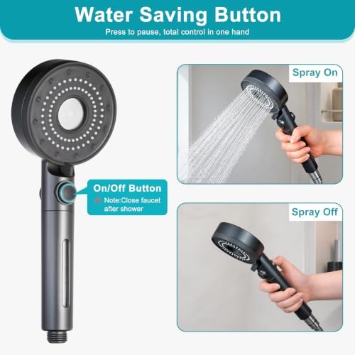 Handheld Filter RV Shower Head with On Off Switch - Image 4