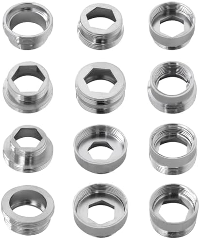 2026 NEW 12 Pcs Faucet Adapter Kit, Kitchen Sink Aerator Adapter Male to Female for Garden Hose, Water Filter - Image 3