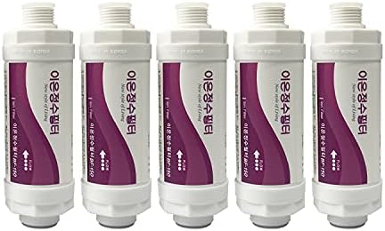 5pc Bidet Ion Resin Filter Replacement Set 15mm for BRONDELL Swash Bidet Toilet Seats SWF44 by FILTERTECHKOREA