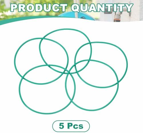 HARFINGTON 5 Pcs Fluorine Rubber O-Rings 93mm OD 88.2mm ID 2.4mm Width Round Sealing O Ring Seal Gasket for Industrial Engines Plumbing Faucet Hose Automotive - Image 3