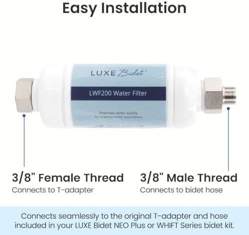 LUXE Bidet 4-in-1 Filtration Water Filter, 3/8" x 3/8" - Image 7