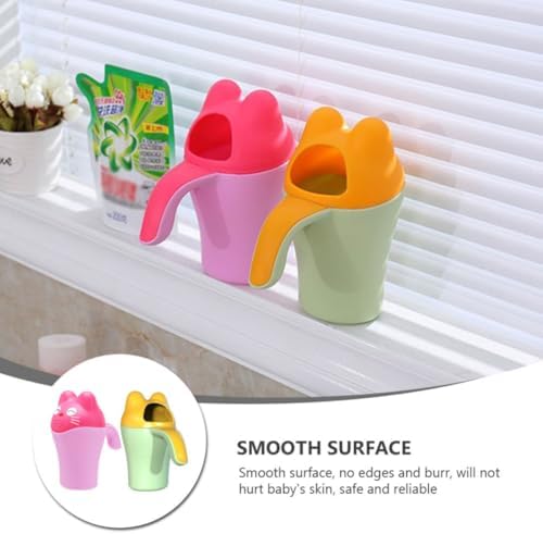 2 Pack Baby Bath Rinser Cup with Ergonomic Handle PP TPE - Image 3