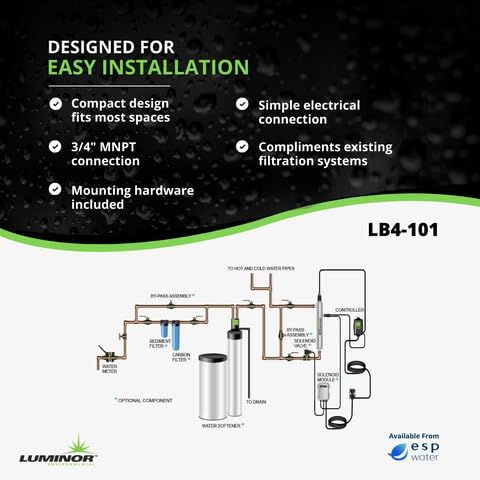 Luminor Blackcomb LB4-101 Whole House UV System 11 GPM - Image 3