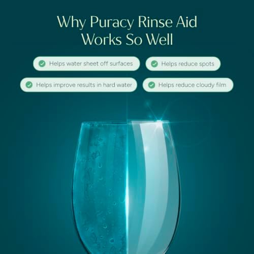 Puracy Dishwasher Rinse Aid Cleaner - Spot & Residue Free, Dishwasher Drying Agent - Must Haves from TikTok Made Me Buy It (Lemongrass, 12 Oz) - Image 2