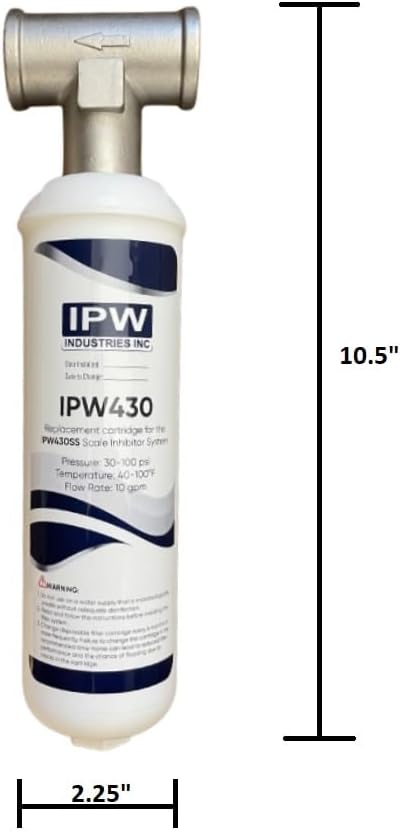 IPW Industries Inc - (IPW430SS) Whole House Scale Inhibition Water Treatment System - Image 3
