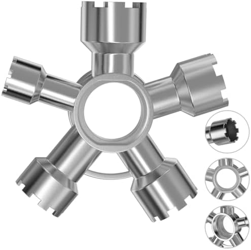 Upgraded Heavy-duty Metal 10-in-1 Faucet Aerator Removal Tool Kit by KELEYU